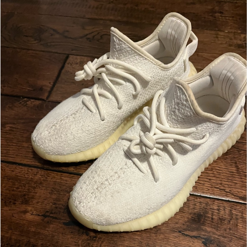 Off white Yeezy gym shoes